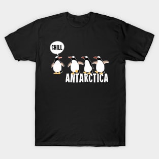 Antarctica With Penguin Family T-Shirt